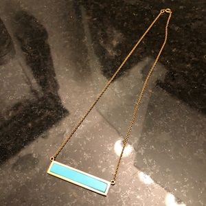 Gold/Turquoise Bar Necklace